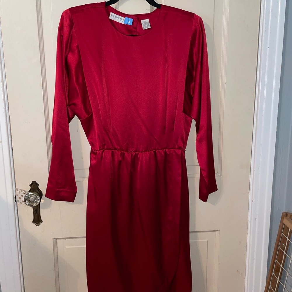 Vintage Liz Claiborne Satin Dress